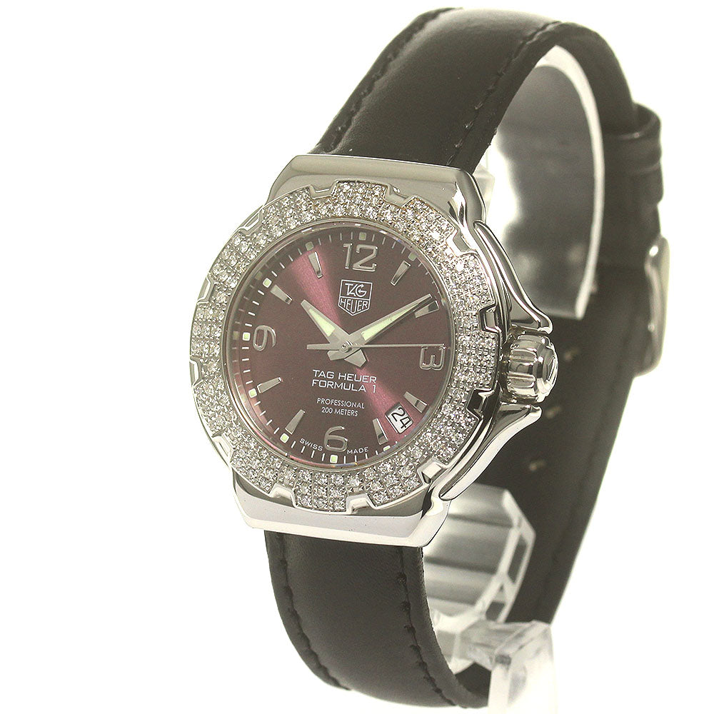 TAG HEUER Formula 1 WAC1219-0 diamond bezel date Quartz Ladies Watch_862440