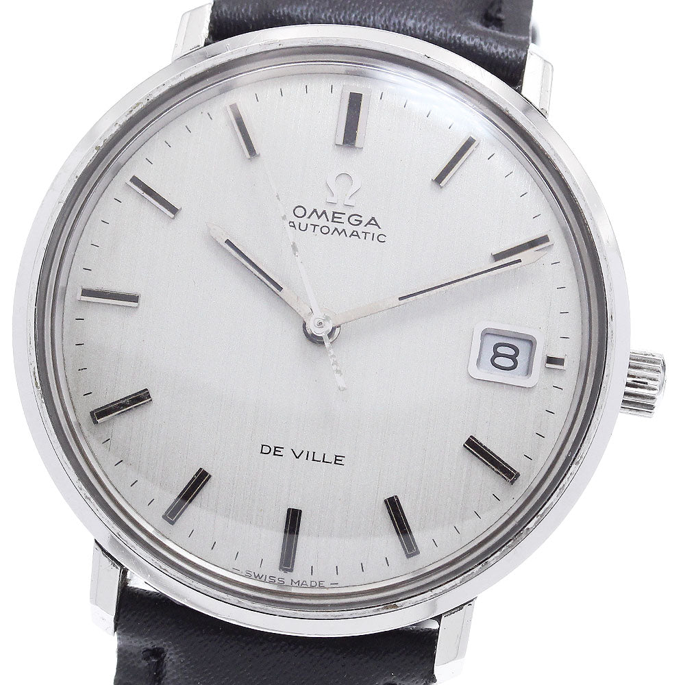OMEGA De Ville 166.033 Date Round Silver Dial Automatic Men's Watch_862455