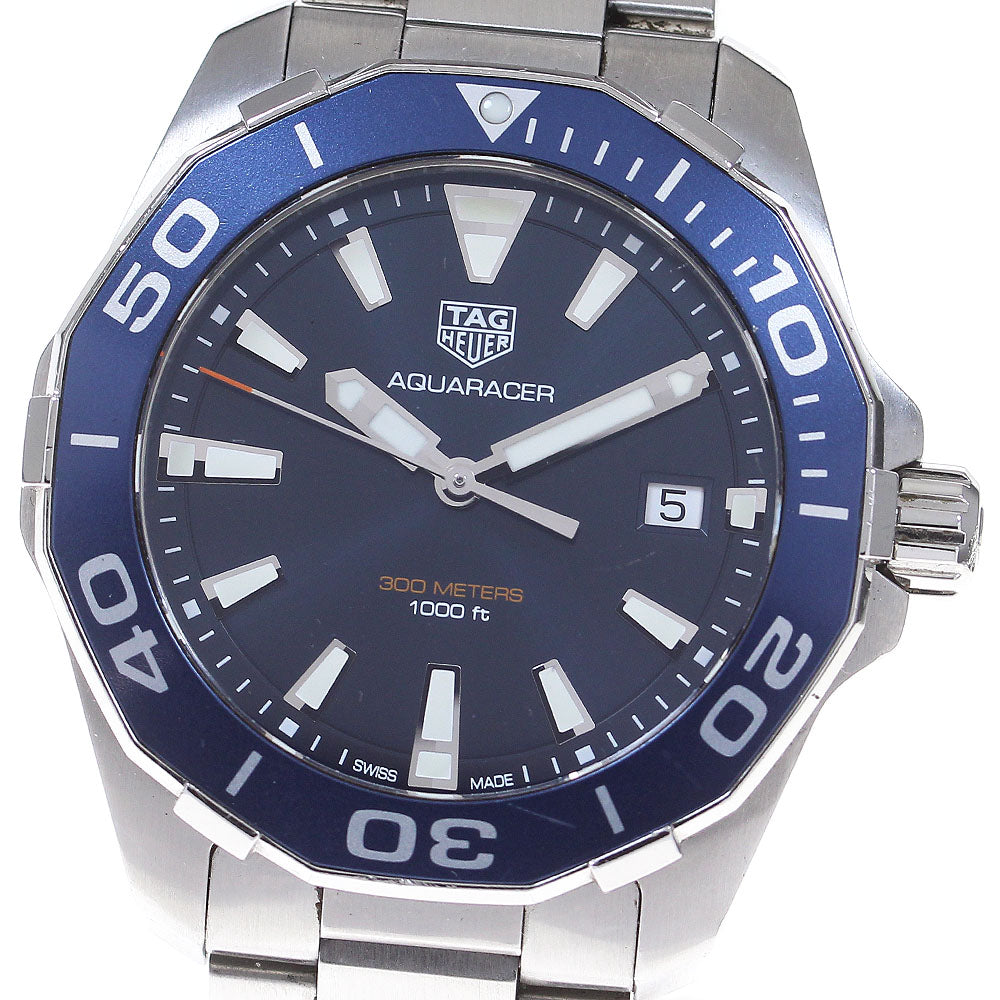 TAG HEUER Aquaracer WAY111C Date Navy Dial Quartz Men's Watch_862552