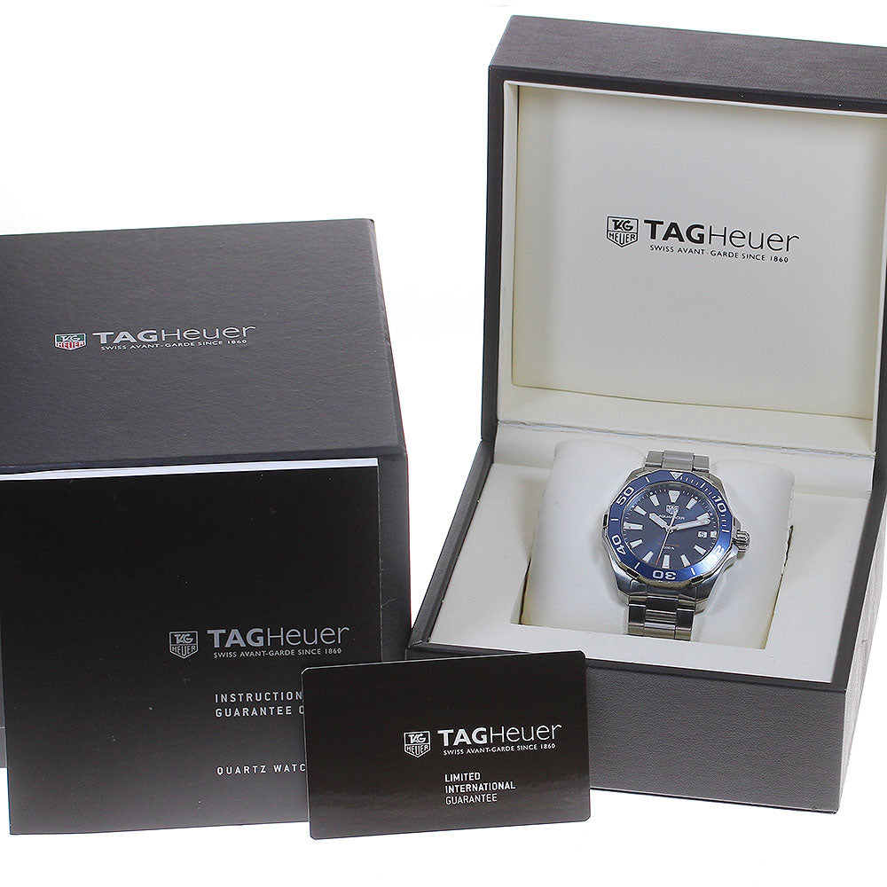 TAG HEUER Aquaracer WAY111C Date Navy Dial Quartz Men's Watch_862552