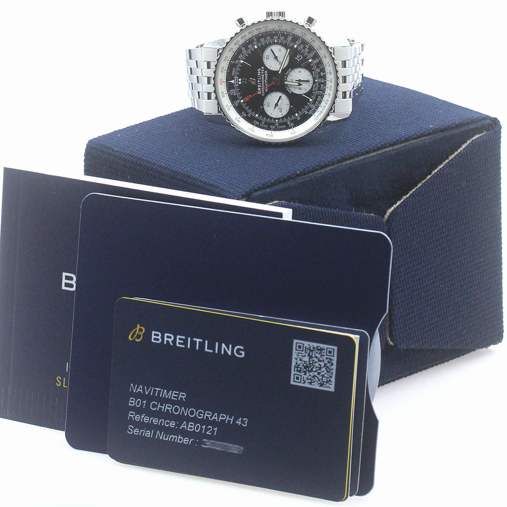 BREITLING Navitimer 01 AB0121 Chronograph 43 Japan Edition Black shell Dial Automatic Men's Watch_862558
