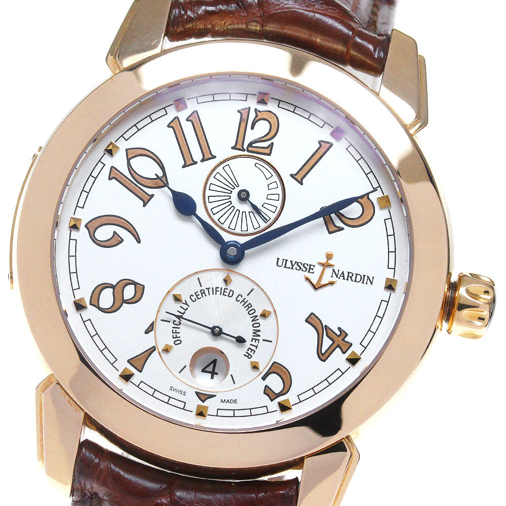 Ulysse Nardin 276-88 K18PG Date Silver Dial Automatic Men's Watch_862562