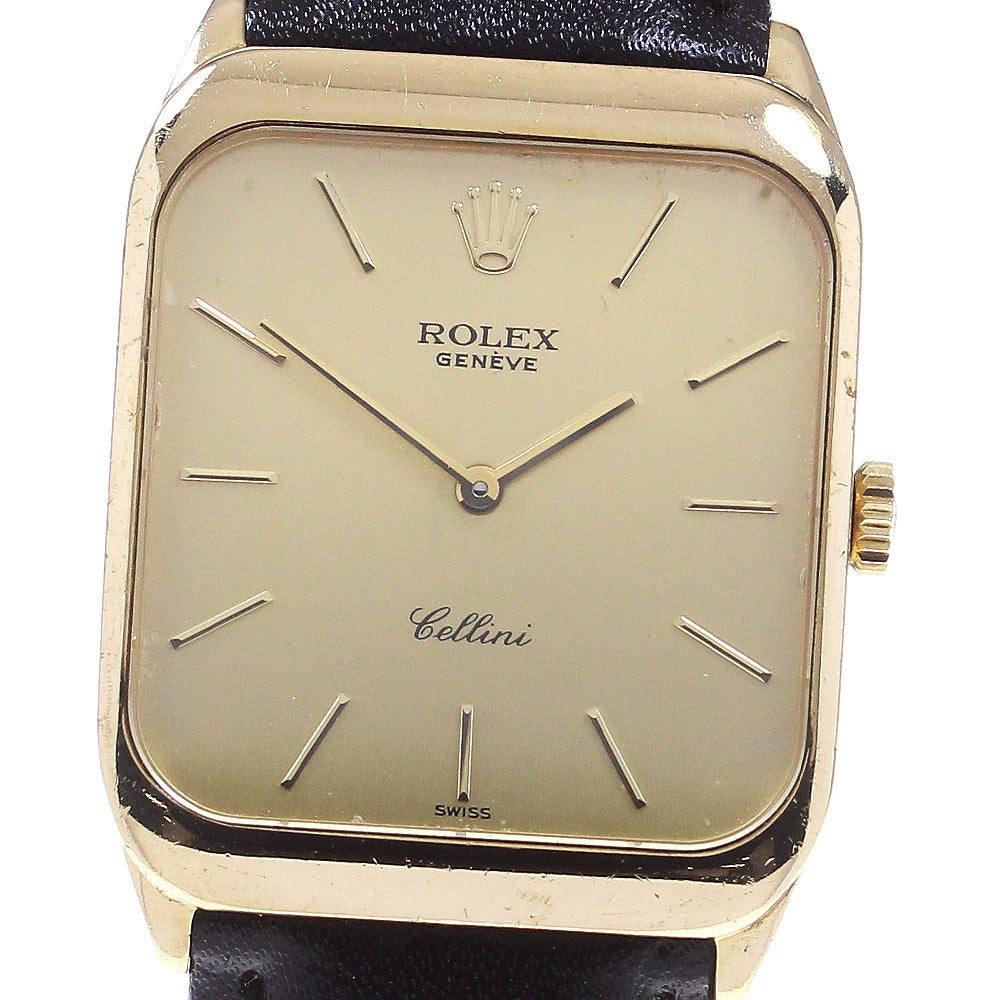 ROLEX Cellini 4135 18K Yellow Gold gold Dial Hand Winding Men's Watch_862572