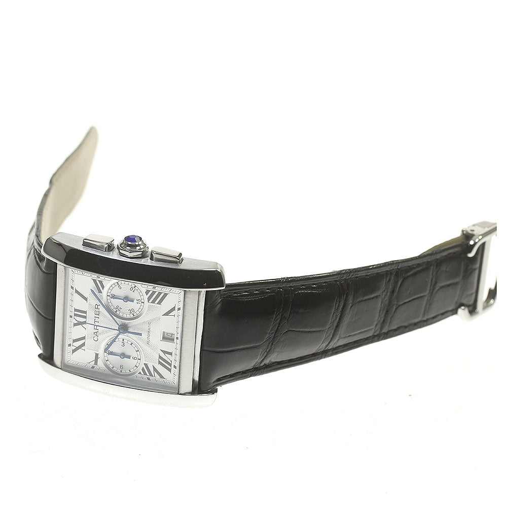 CARTIER Tank MC W5330007 Chronograph Silver Dial Automatic Men's Watch_862585