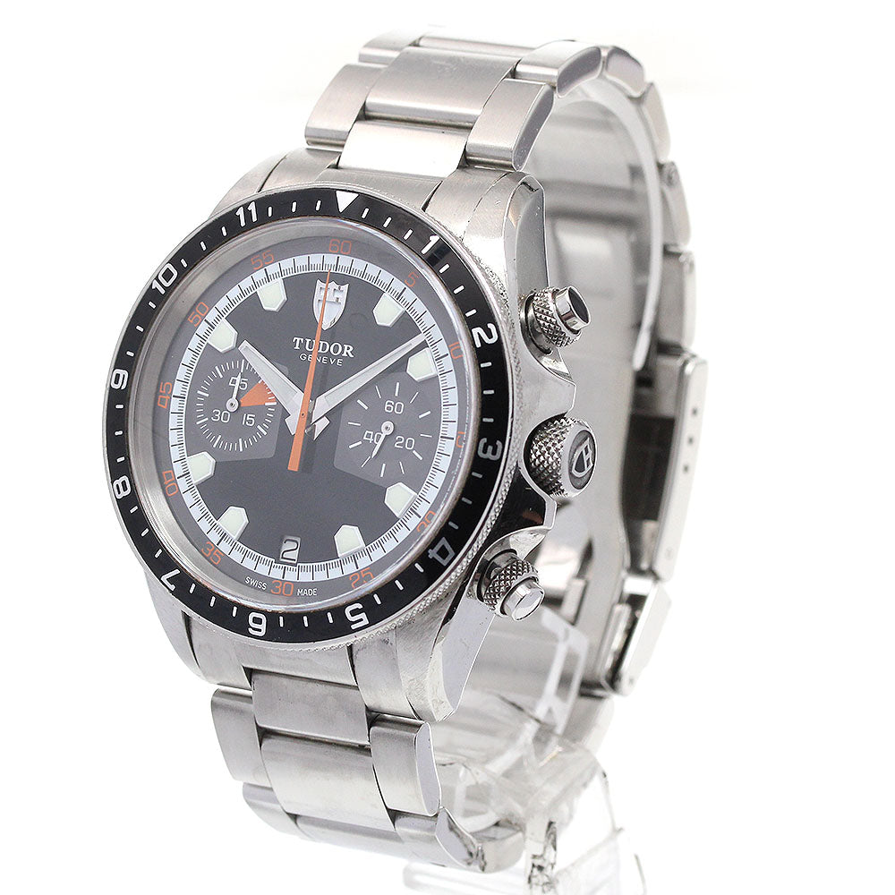 TUDOR Heritage Chrono 70330 Date Black  / Grey Dial Automatic Men's Watch_862598