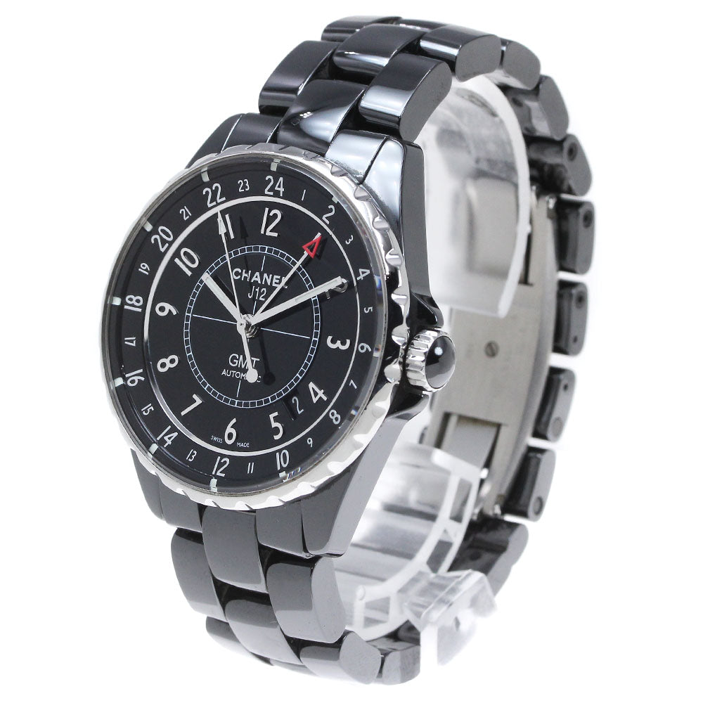 CHANEL J12 GMT H3102 Black ceramic Black Dial Automatic Men's Watch_862604