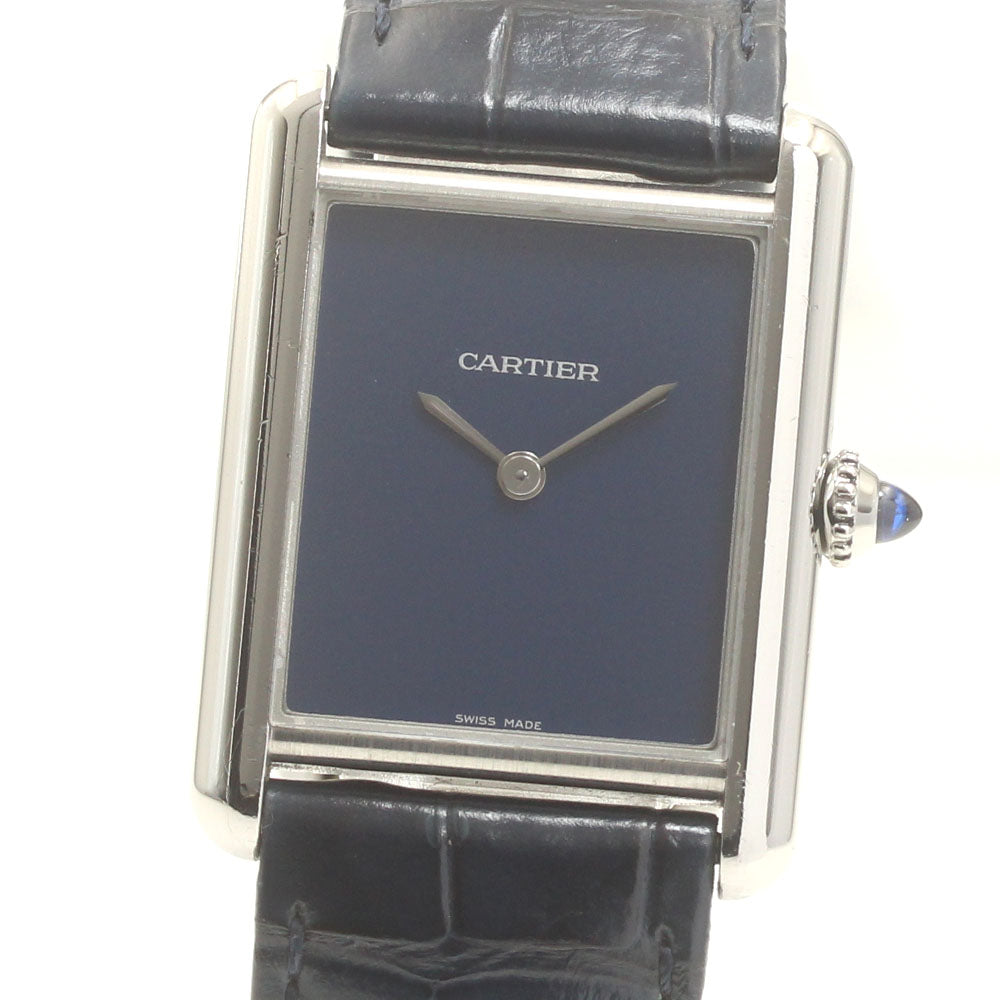 CARTIER tank mast LM WSTA0055 Navy Dial Quartz Boy's Watch_862606