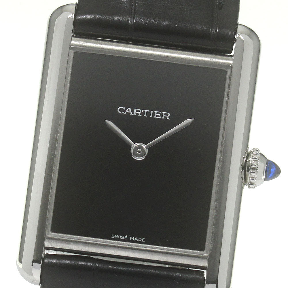 CARTIER tank mast LM WSTA0072 black Dial Quartz Men's Watch_862625