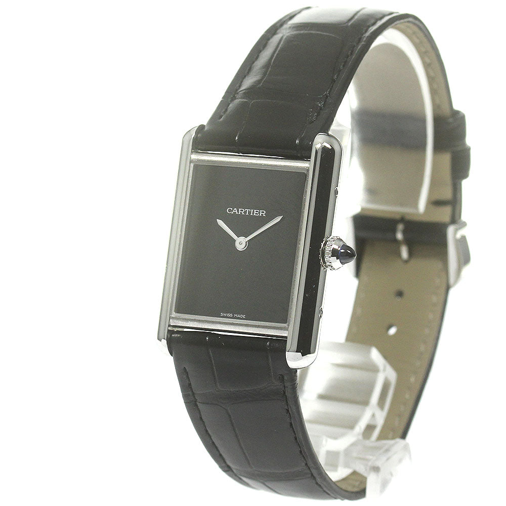 CARTIER tank mast LM WSTA0072 black Dial Quartz Men's Watch_862625