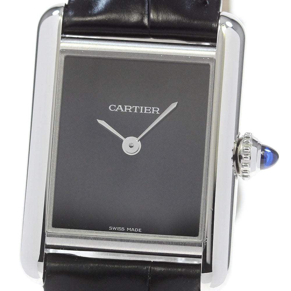 CARTIER tank mast SM WSTA0071 black Dial Quartz Ladies Watch_862626