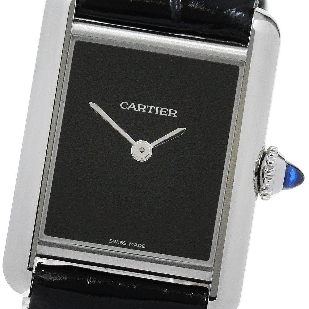 CARTIER tank mast SM WSTA0071 black Dial Quartz Ladies Watch_862628