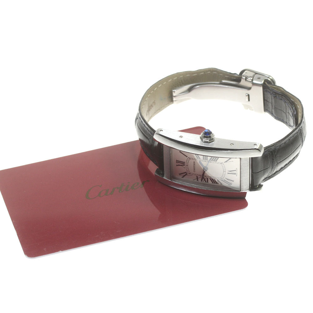 CARTIER Tank AmericanMM WSTA0017 Silver Dial Automatic Boy's Watch_862629