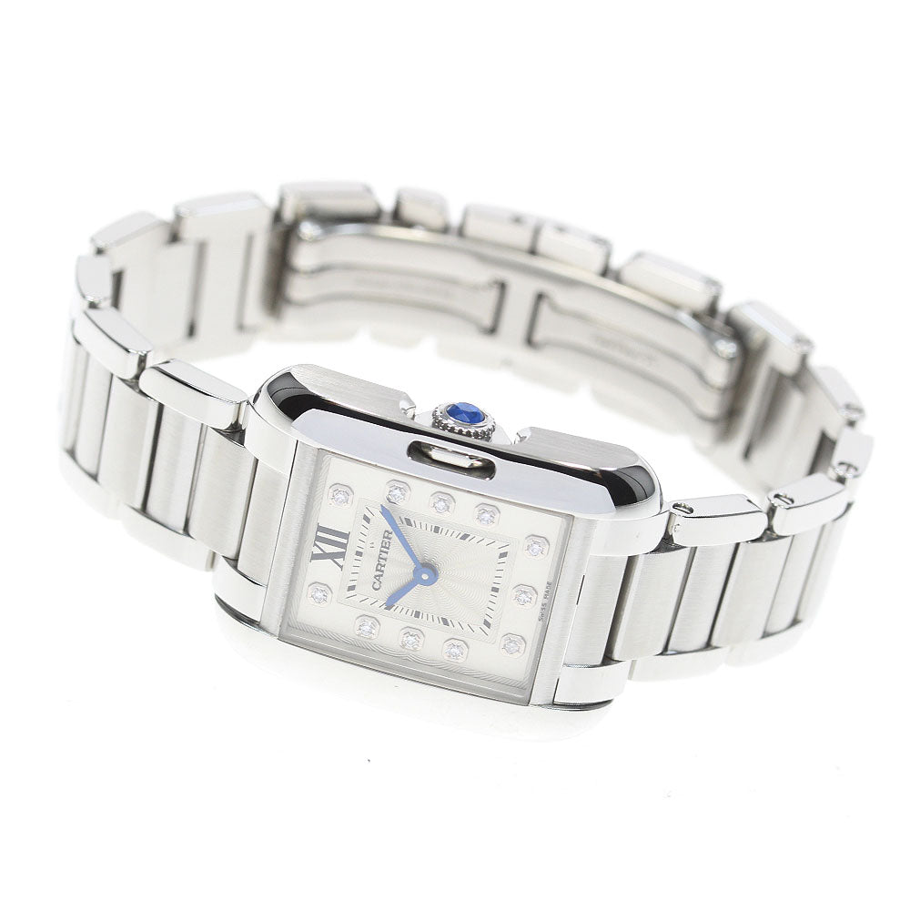 CARTIER Tank Anglaise W4TA0003 11P diamond Quartz Ladies Watch_862633