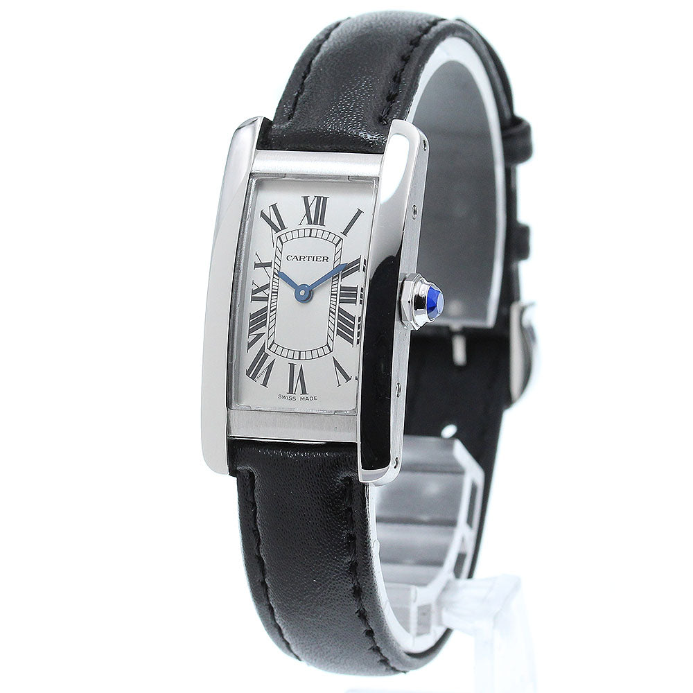 CARTIER Tank AmericanSM WSTA0043 Silver Dial Quartz Ladies Watch_862635