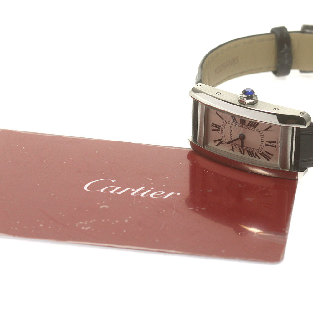 CARTIER Tank AmericanSM WSTA0043 Silver Dial Quartz Ladies Watch_862648