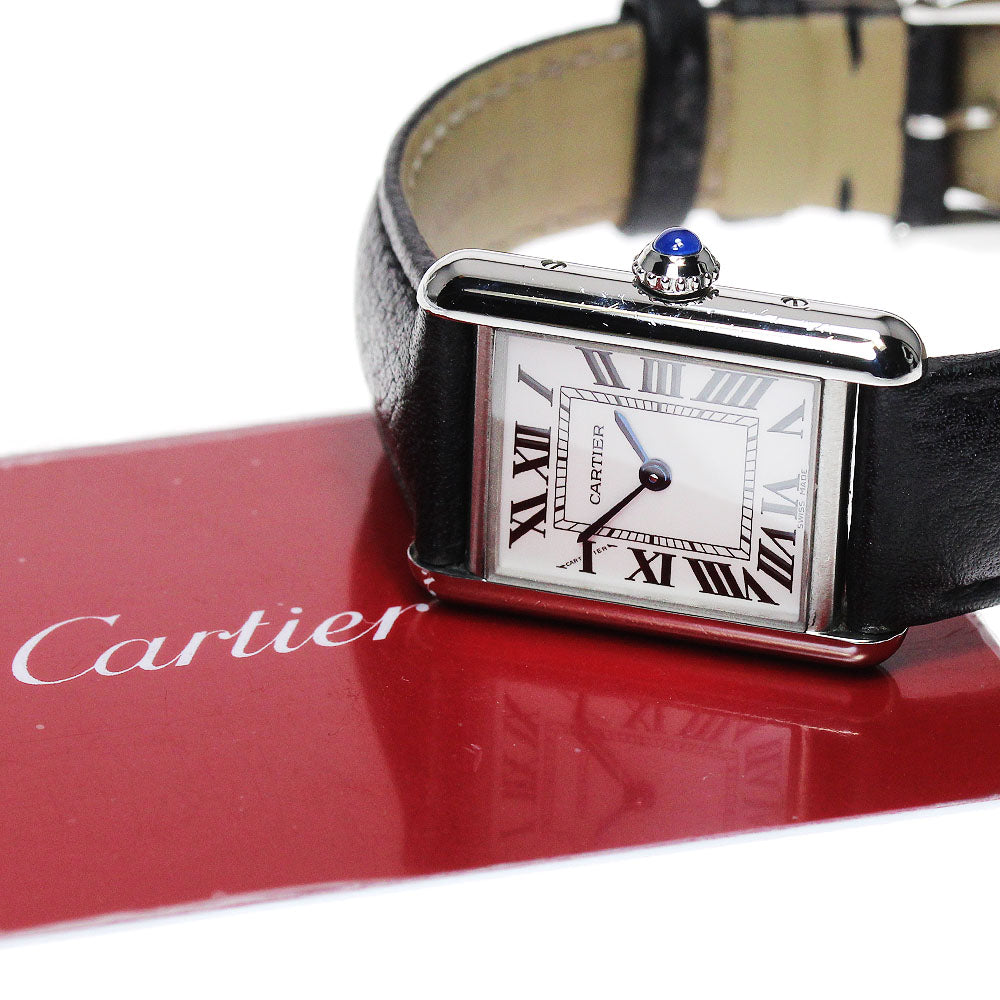 CARTIER Tank mast SM WSTA0042 Silver Dial Quartz Ladies Watch_862651