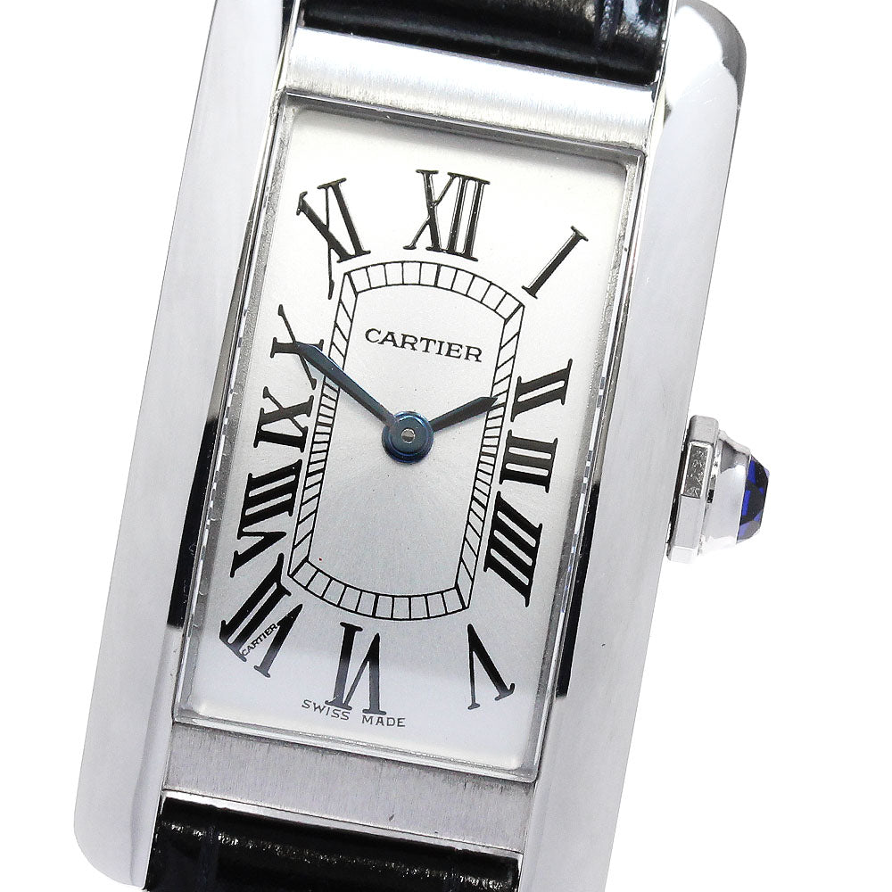 CARTIER Tank AmericanSM WSTA0043 Silver Dial Quartz Ladies Watch_862661