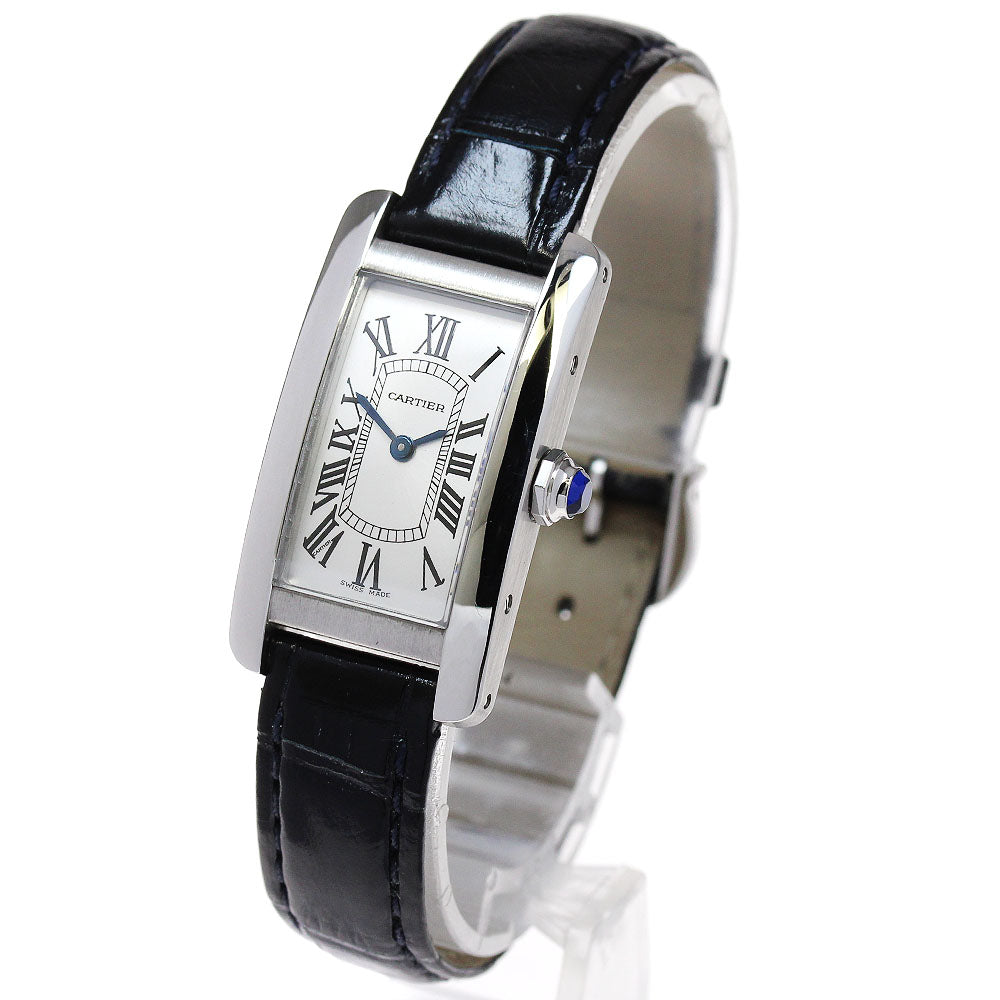 CARTIER Tank AmericanSM WSTA0043 Silver Dial Quartz Ladies Watch_862661