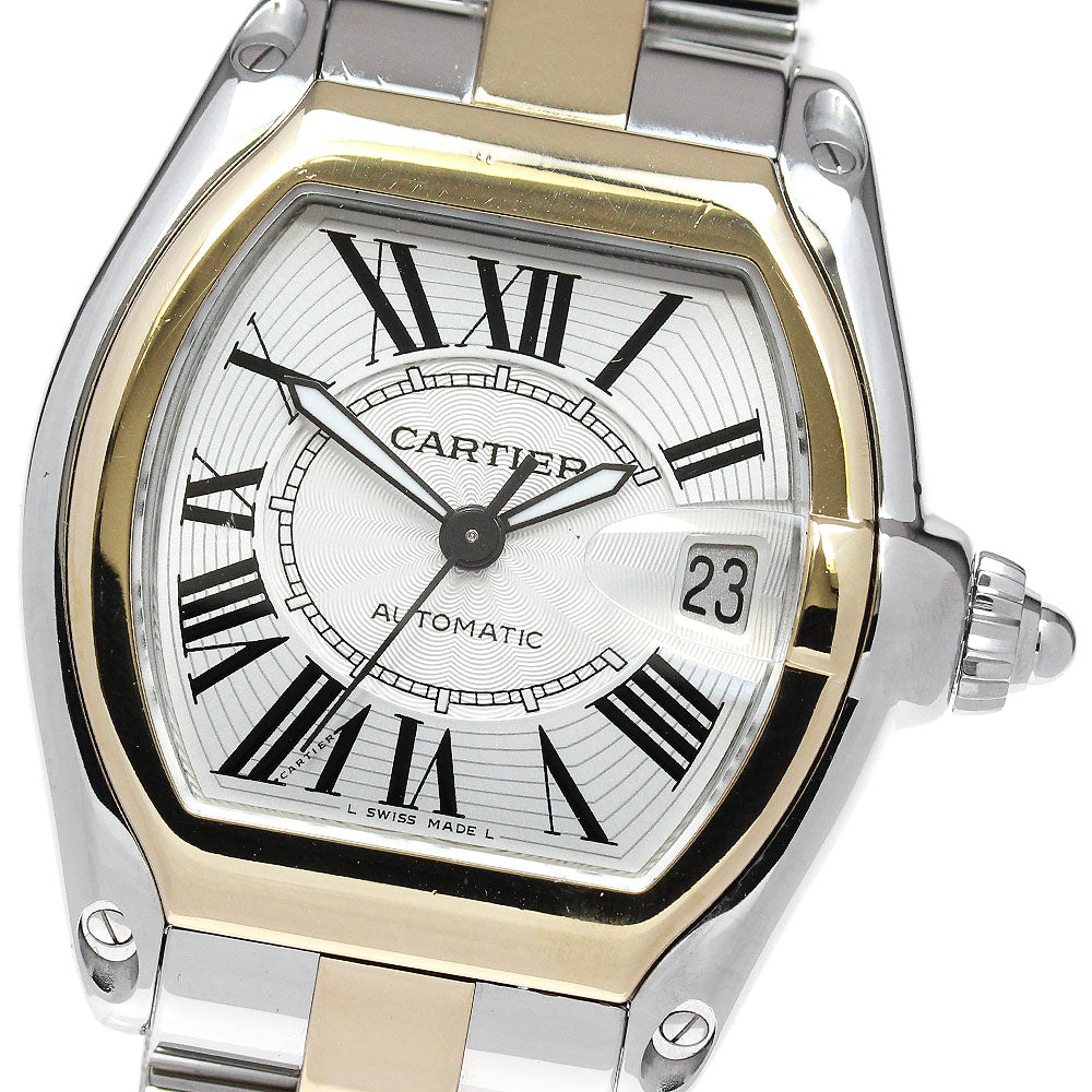 CARTIER Roadster LM W62031Y4 Stainless Steel / YG Date Automatic Men's_862672