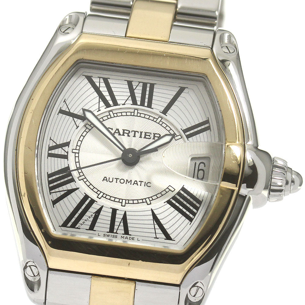 CARTIER Roadster LM 2 W62031Y4 Stainless Steel / YG Date Automatic Men's_862674