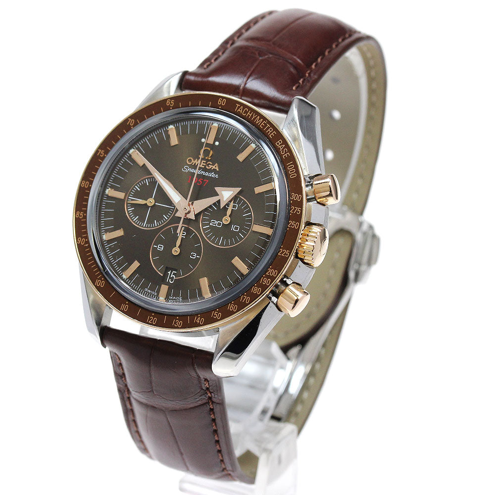 OMEGA Speedmaster Broad Arrow 321.93.42.50.13.001 Date Co-Axial Brown Dial Automatic Men's Watch_862676