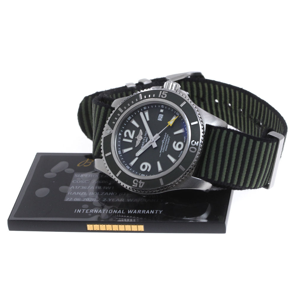 BREITLING Super Ocean 44 A17367 Date Khaki Dial Automatic Men's Watch_862724