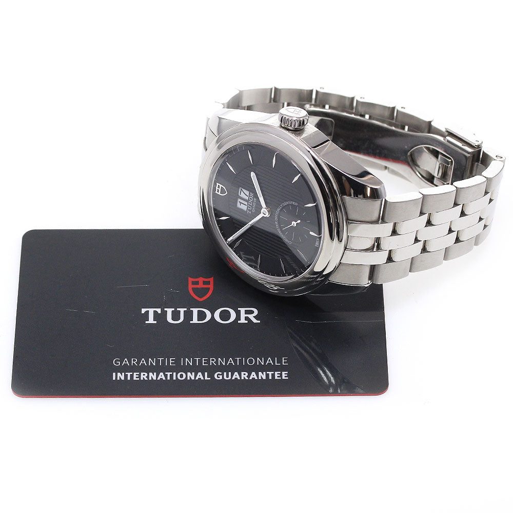 TUDOR Glamour 57100 Double date black Dial Automatic Men's Watch_862732