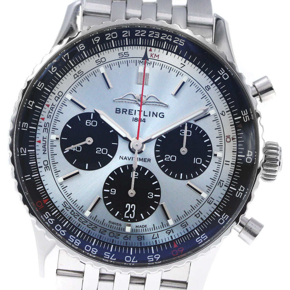 BREITLING Navitimer B01 Chronograph 43 AB0138 Ice blue Dial AT Men's _862925