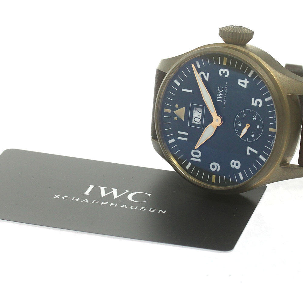 IWC SCHAFFHAUSEN Big Pilot Big Date Spitfire Mission Accomplished IW510506 khaki Dial Hand Winding Men's Watch_862946