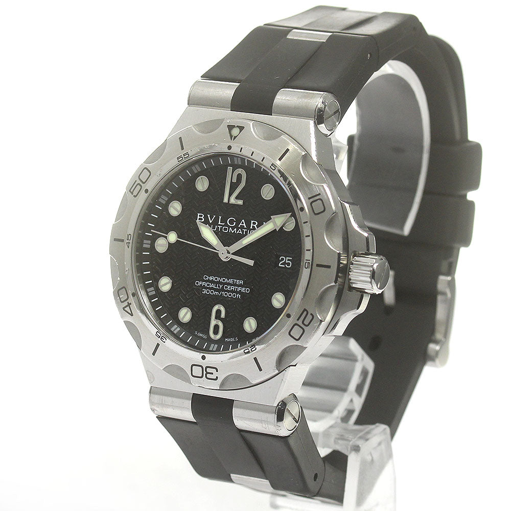 BVLGARI Diagono Scuba Aqua DP42SSD Date black Dial Automatic Men's Watch_862963