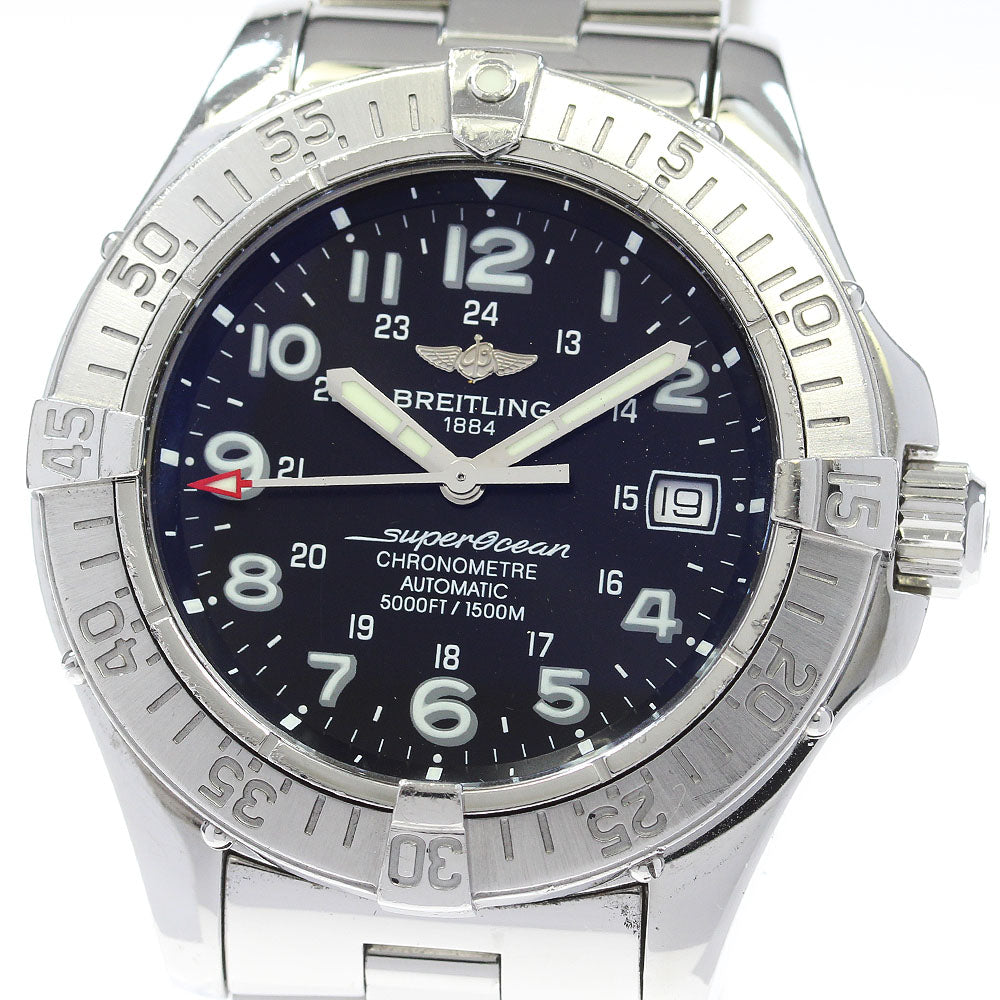 BREITLING Super Ocean A17360 Date black Dial Automatic Men's Watch_862973