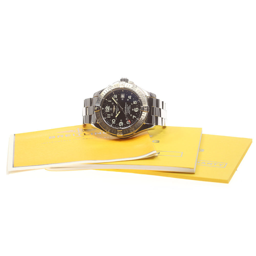 BREITLING Super Ocean A17360 Date black Dial Automatic Men's Watch_862973