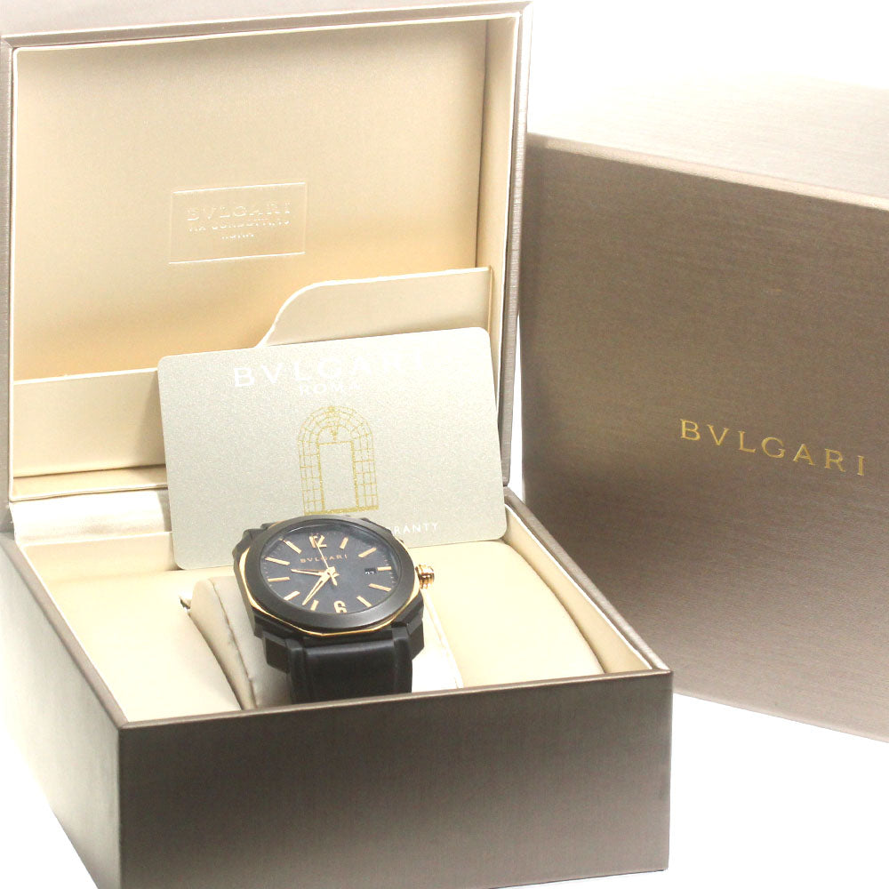 BVLGARI Octo BGOP41SG Date Black Dial Automatic Men's Watch_862974