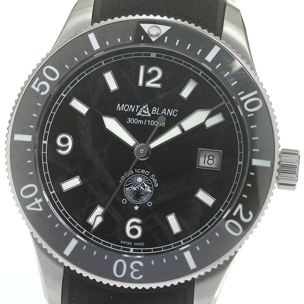 MONTBLANC 1858 Iced Sea 129372 Date black Dial Automatic Men's Watch_862977