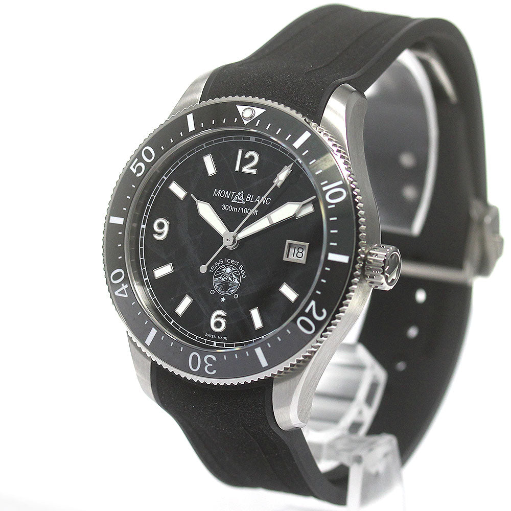 MONTBLANC 1858 Iced Sea 129372 Date black Dial Automatic Men's Watch_862977