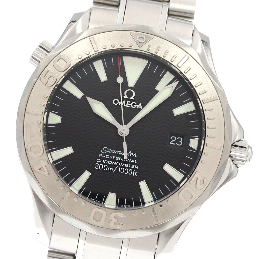 OMEGA Seamaster300 2230.50 WG bezel date black Dial Automatic Men's Watch_862980