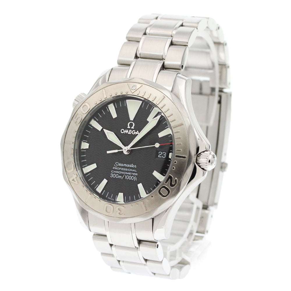 OMEGA Seamaster300 2230.50 WG bezel date black Dial Automatic Men's Watch_862980