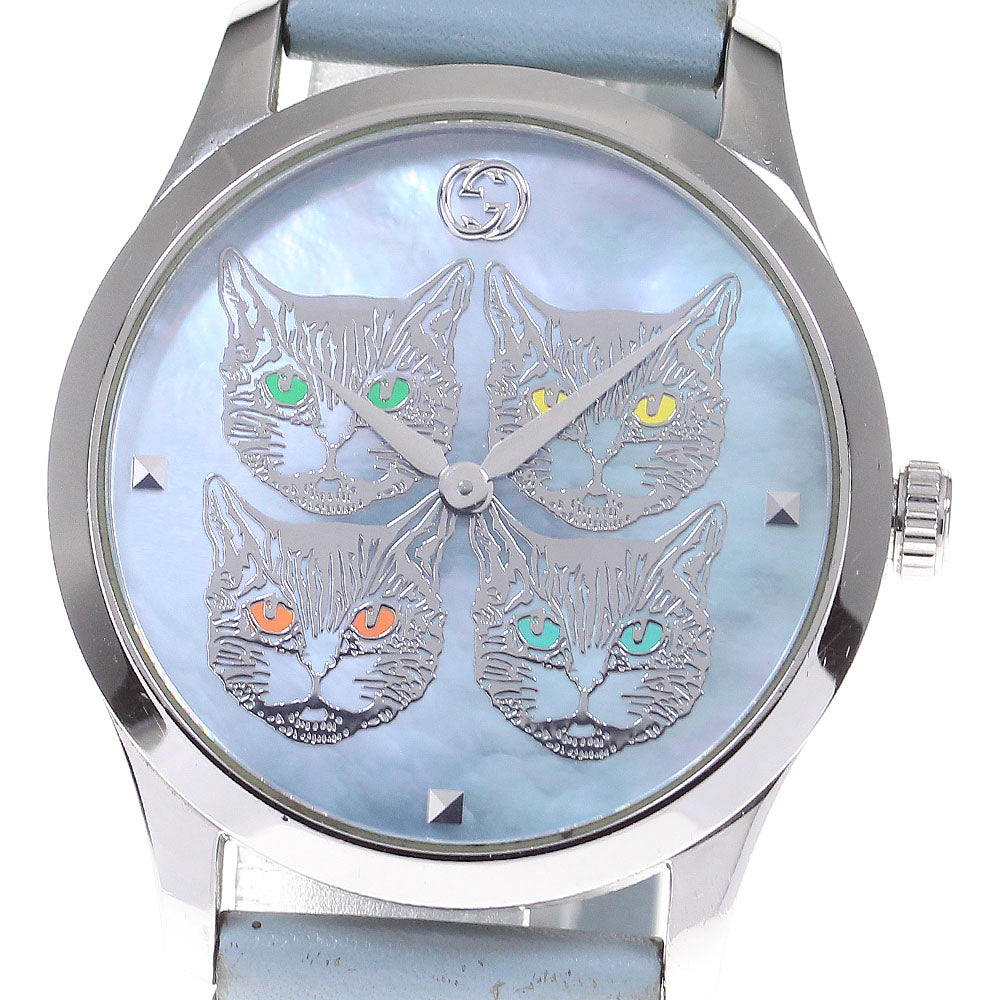 GUCCI G-timeless 126.4/YA1264124 Cat Blue Shell Dial Blue shell Dial Quartz Boy's Watch_863022