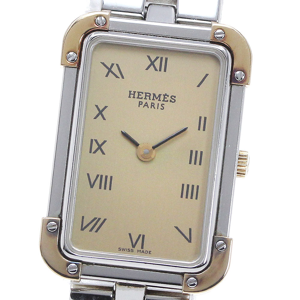HERMES Clojure CR1.220 gold Dial Quartz Ladies Watch_863048