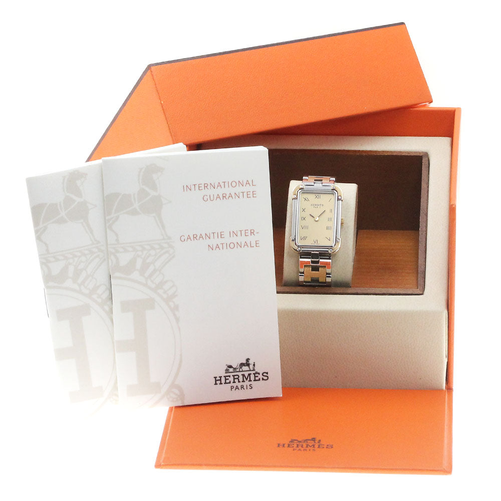 HERMES Clojure CR1.220 gold Dial Quartz Ladies Watch_863048