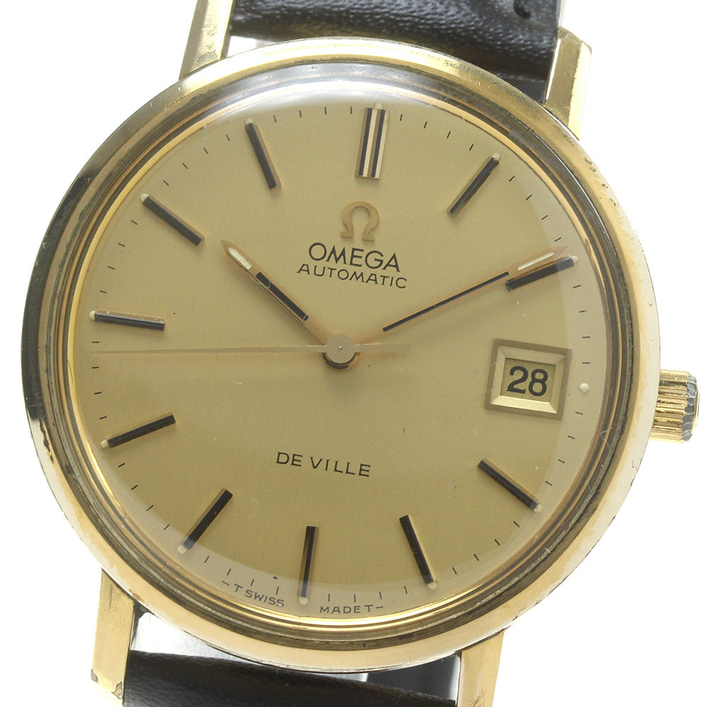 OMEGA De Ville 166.0161 Date Cal.1012 gold Dial Automatic Men's Watch_863050