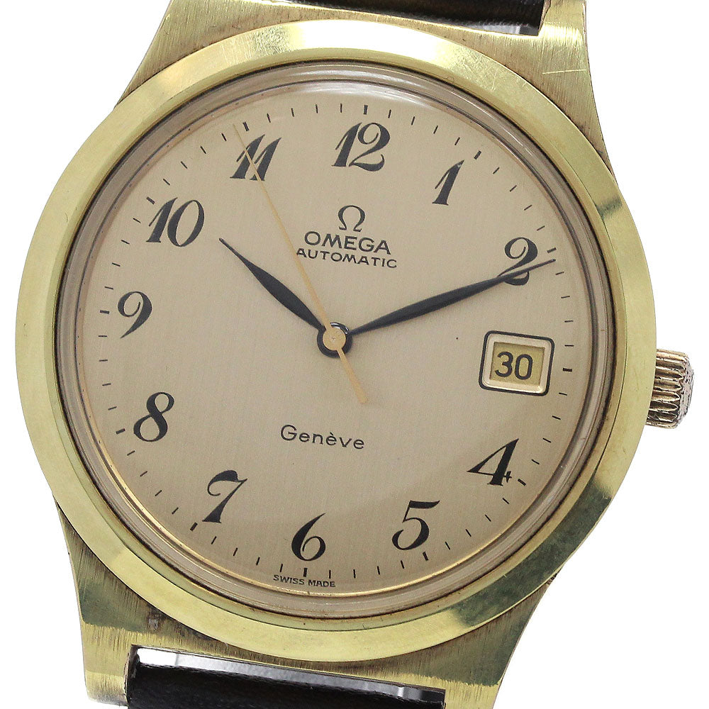 OMEGA Geneve 166.0168 Date cal.1012 Gold Dial Automatic Men's Watch_863059