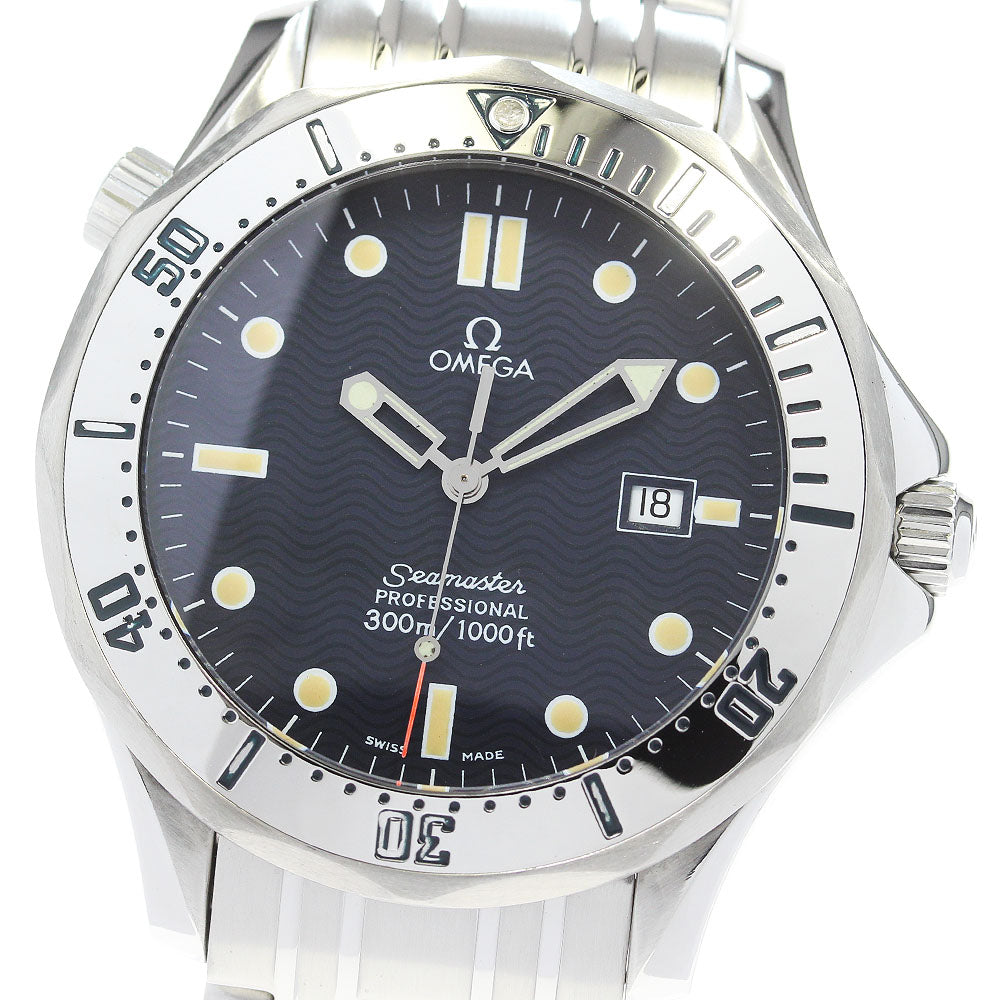 OMEGA Seamaster300 Professional 2542.80 Date Navy Dial Quartz Men's Watch_863088