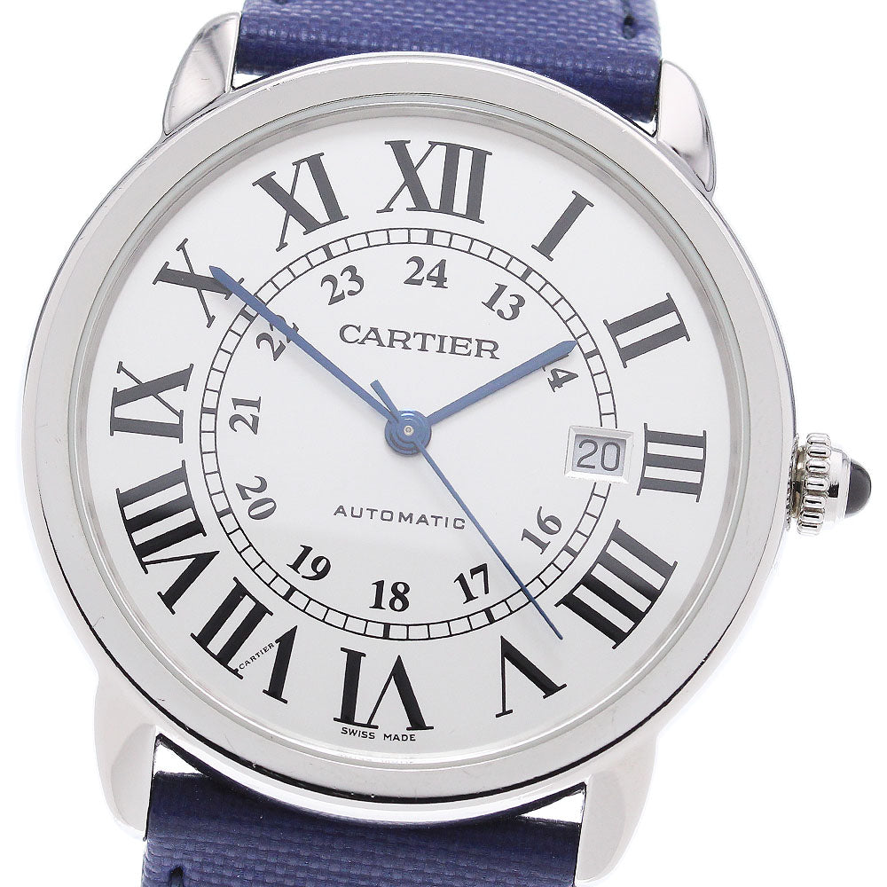 CARTIER Ronde Solo WSRN0022 Date Silver Dial Automatic Men's Watch_863093