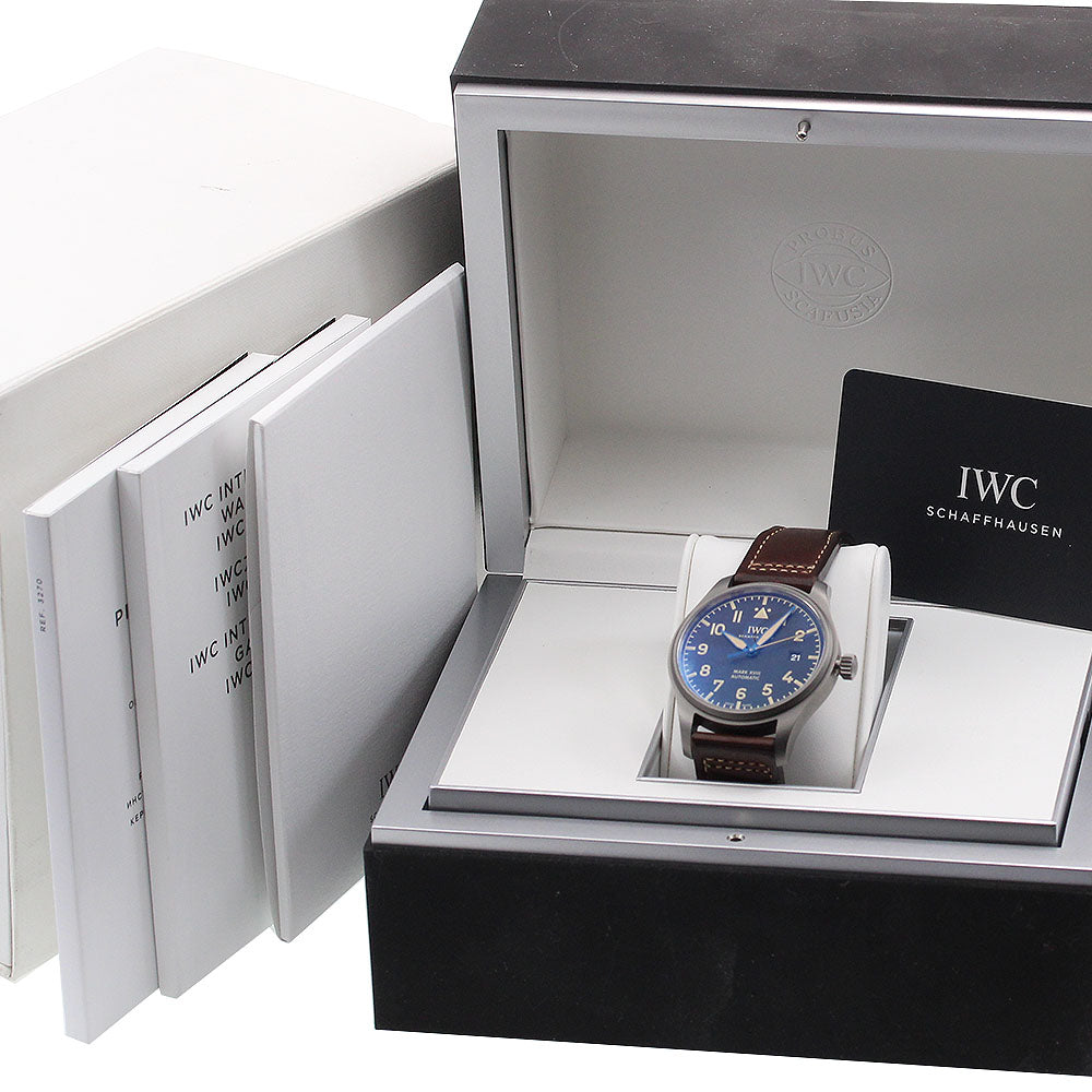 IWC SCHAFFHAUSEN Pilot watch IW327006 Date black Dial Automatic Boy's_863102