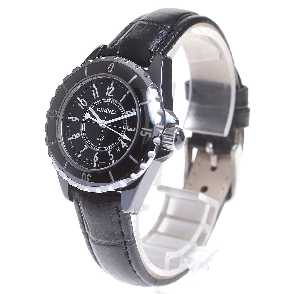CHANEL J12 H0680 Black ceramic date black Dial Quartz Ladies Watch_863111