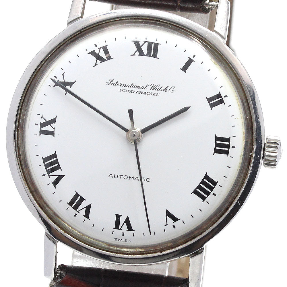 IWC SCHAFFHAUSEN Cal.854B Vintage Roman numerals white Dial Automatic Men's Watch_863112