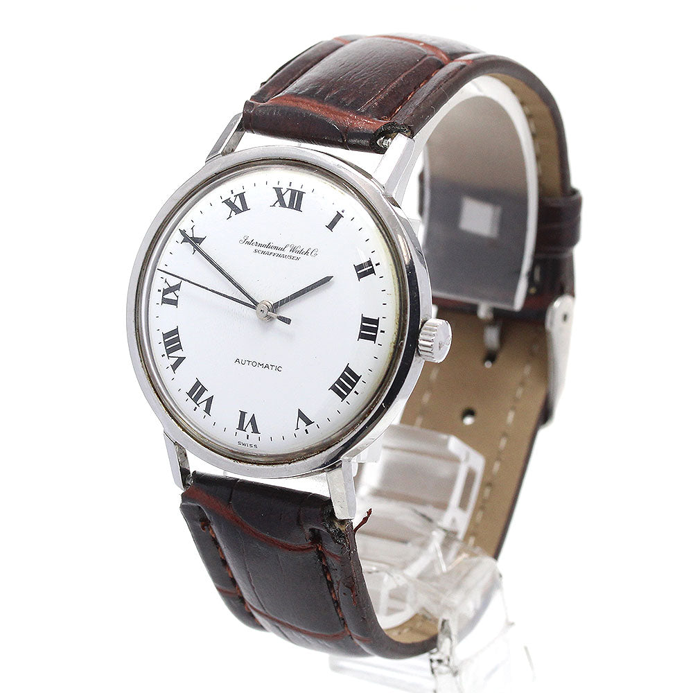 IWC SCHAFFHAUSEN Cal.854B Vintage Roman numerals white Dial Automatic Men's Watch_863112