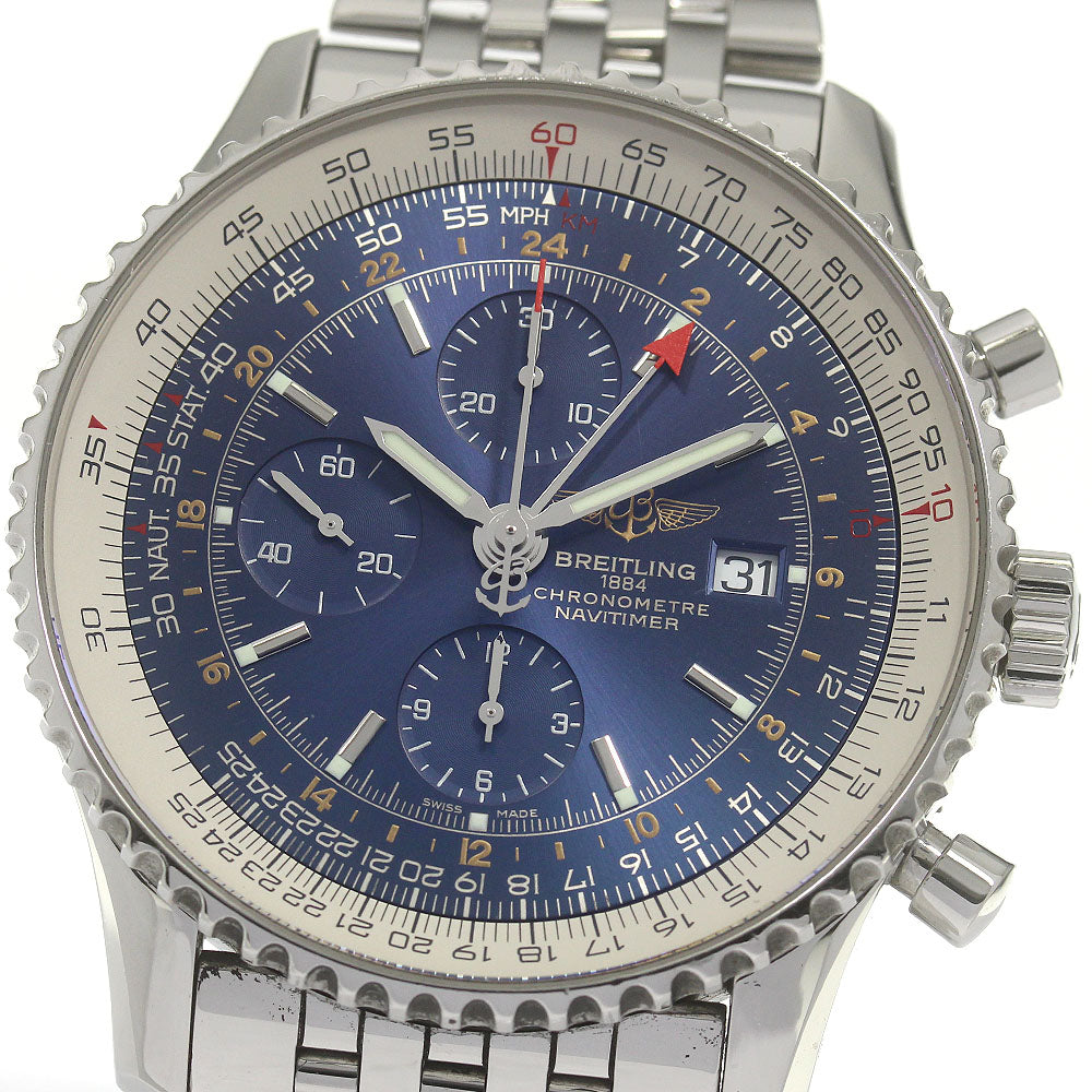 BREITLING Navitimer World A24322 Chronograph GMT Automatic Men's Watch_863114