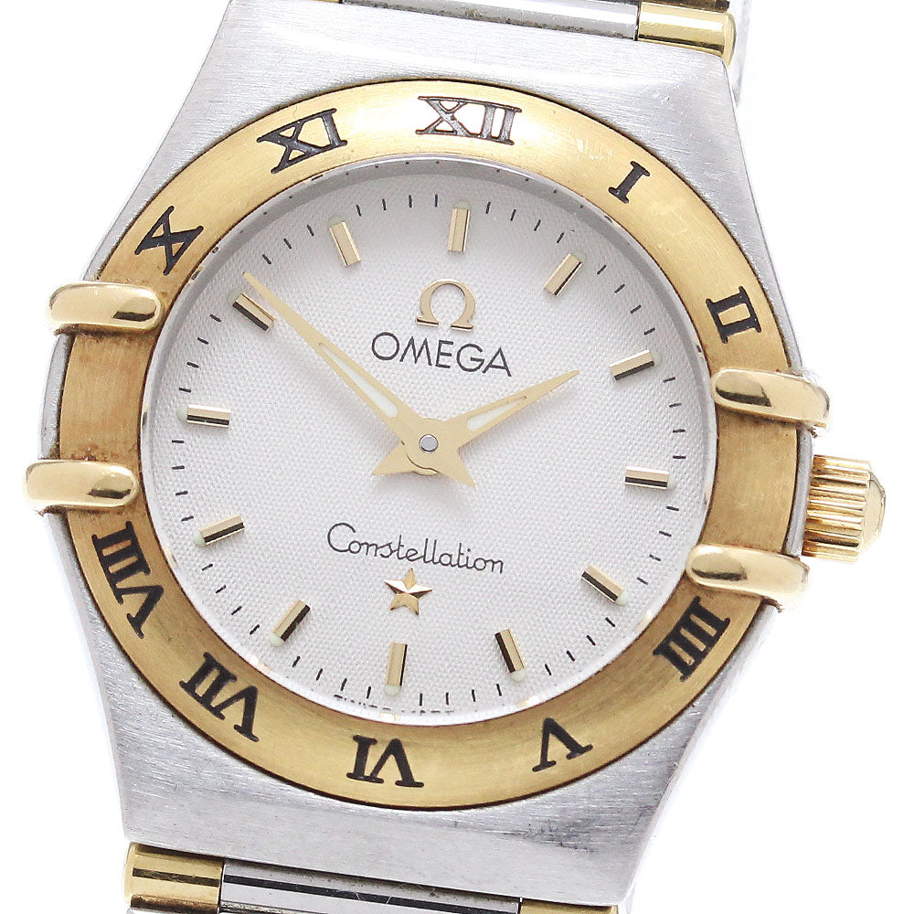 OMEGA Constellation 1362.30 YG2 tone harf bar Quartz Ladies Watch_863139